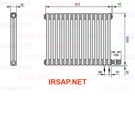 Радиатор IRSAP Tesi 21000/15 T26 CL 01